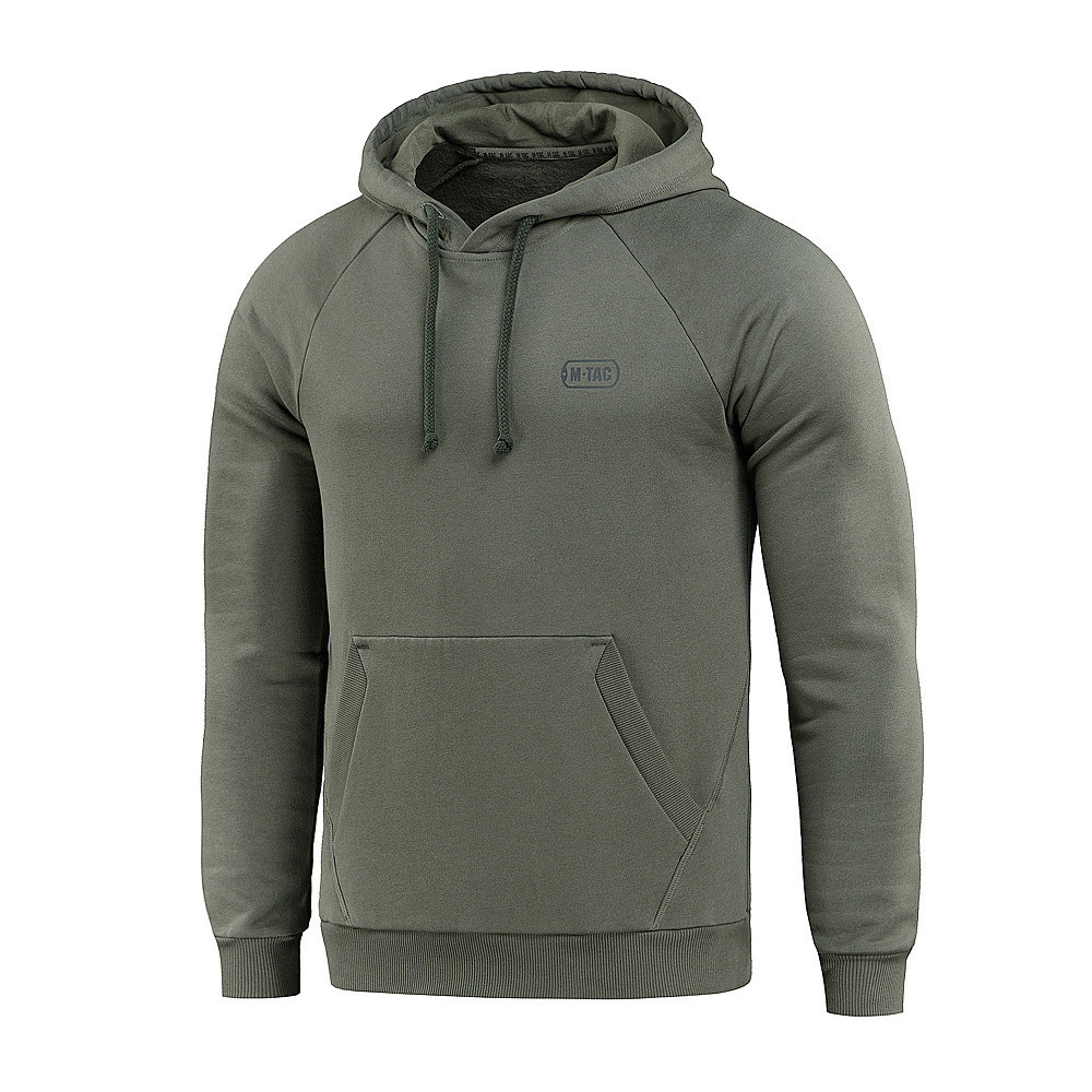 M-Tac Hoodie Cotton Raglan 100% Cotton Hooded Sweatshirt, Army Olive