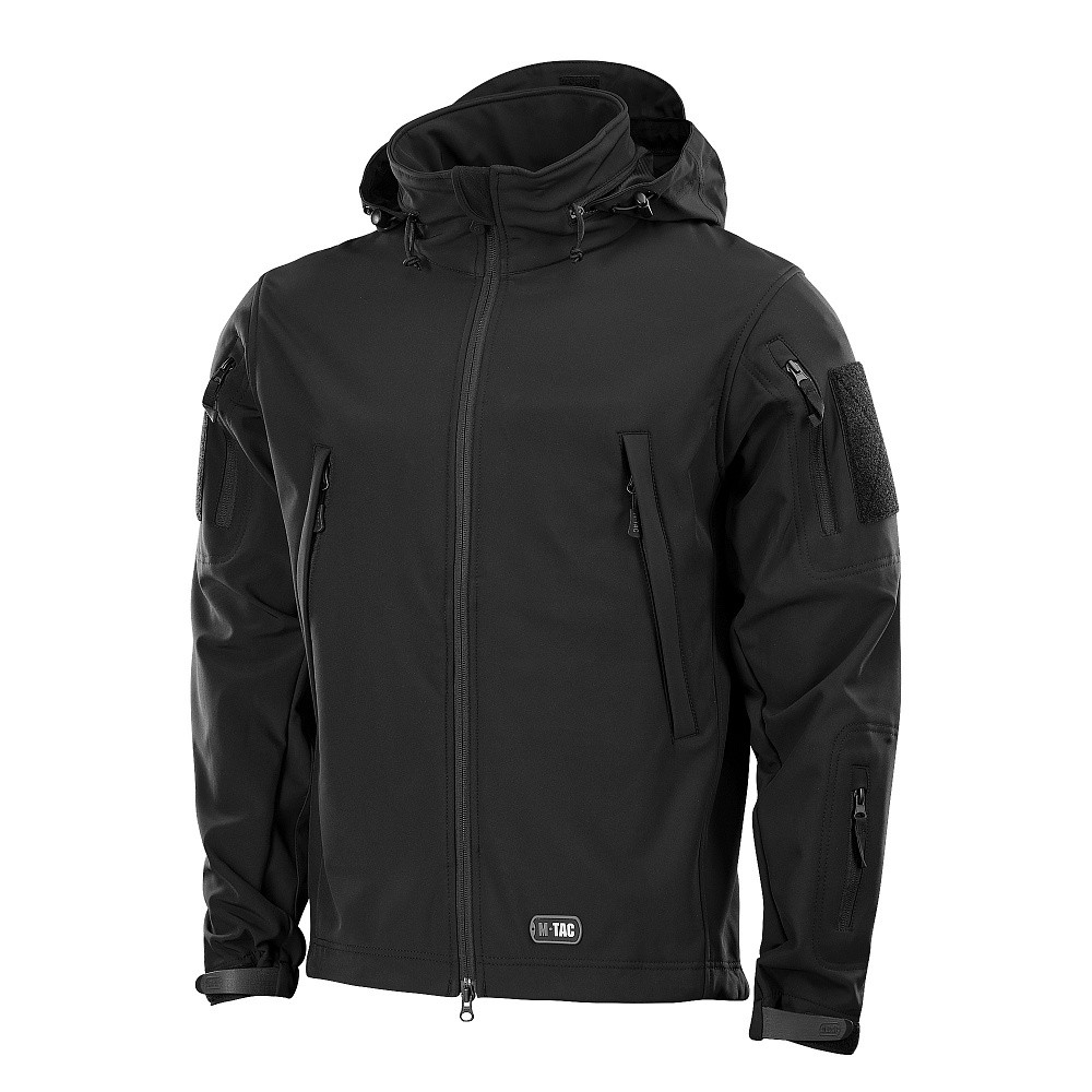 M-Tac Soft Shell Jacket Windproof & Water-Resistant, Black