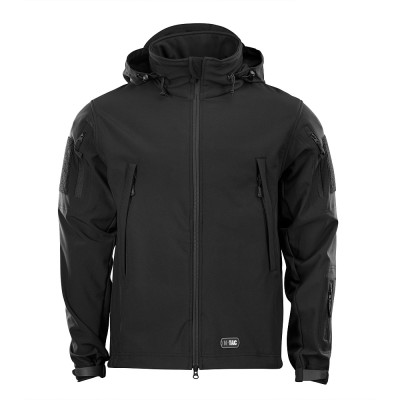 M-Tac Soft Shell Jacket Windproof & Water-Resistant, Black