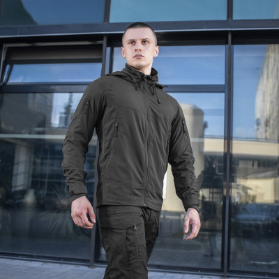 M-Tac Flash Jacket Lightweight, Windproof Sport Jacket, Black