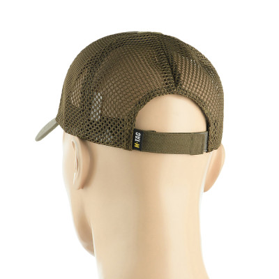 M-Tac Mesh Flex Ripstop Baseball Cap with Velcro, Dark Olive