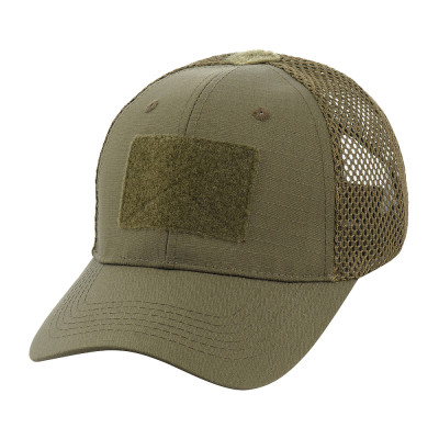 M-Tac Mesh Flex Ripstop Baseball Cap with Velcro, Dark Olive