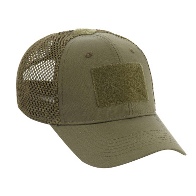 M-Tac Mesh Flex Ripstop Baseball Cap with Velcro, Dark Olive