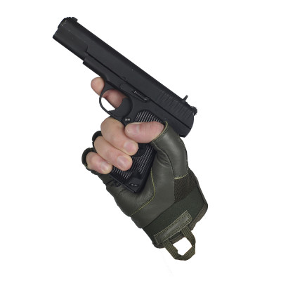 M-Tac Assault Tactical Mk.4 Fingerless Tactical Gloves, Olive