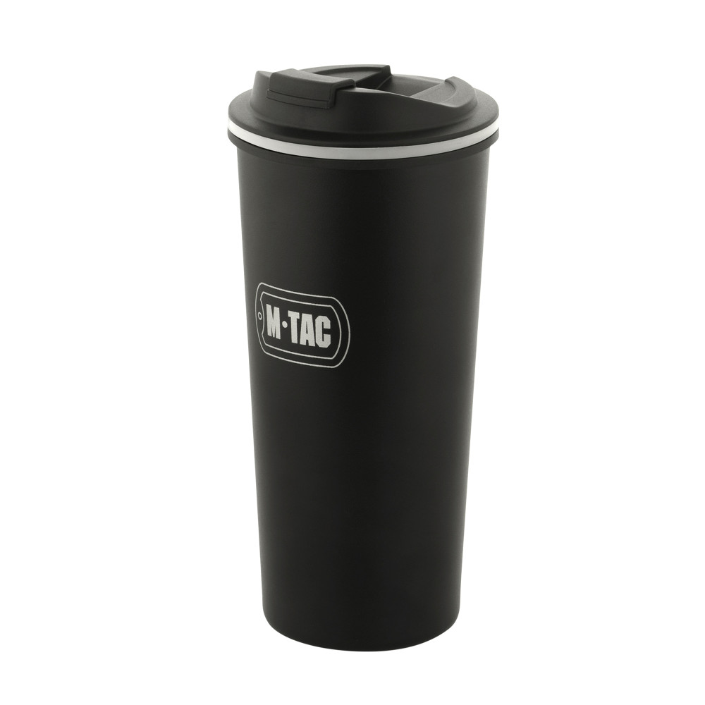 M-Tac Insulated Travel Mug with Valve, 450 ml, Black