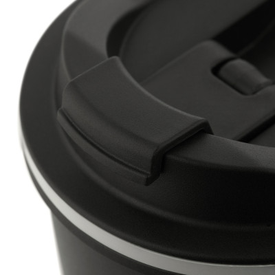 M-Tac Insulated Travel Mug with Valve, 450 ml, Black