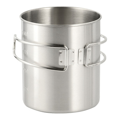 M-Tac Mug with Folding Handle, 450 ml (304 Stainless)