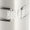 M-Tac Mug with Folding Handle, 450 ml (304 Stainless)