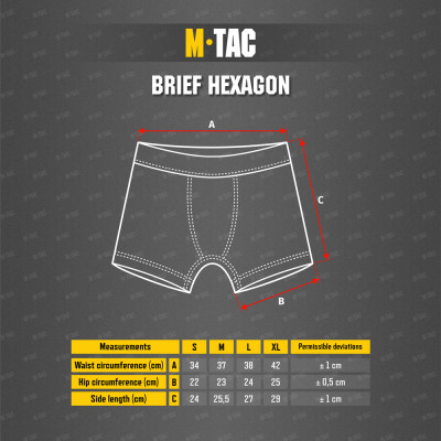 M-Tac Hexagon Men's Boxer Briefs (Coolmax)