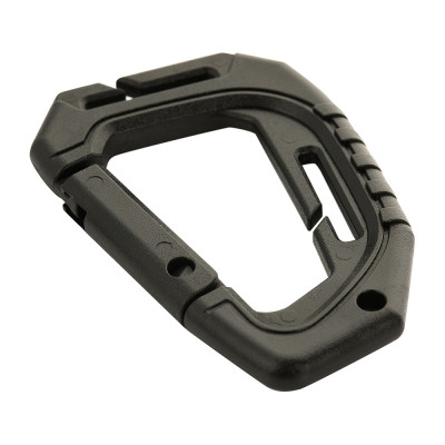 M-Tac Plastic Tactical Carabiner with MOLLE, Black