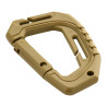 M-Tac Plastic Tactical Carabiner with MOLLE, Coyote