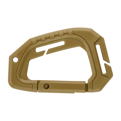 M-Tac Plastic Tactical Carabiner with MOLLE, Coyote