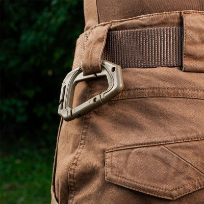 M-Tac Plastic Tactical Carabiner with MOLLE, Coyote