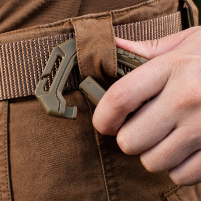 M-Tac Plastic Tactical Carabiner with MOLLE, Coyote