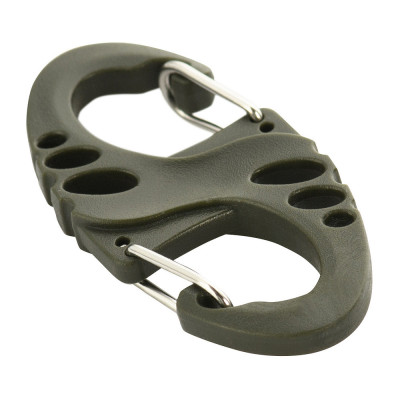 M-Tac Plastic S-Hook Double Carabiner, Olive