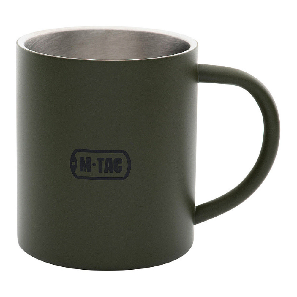 M-Tac Insulated Mug 250 ml, Olive – Double-Wall Steel