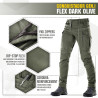 M-Tac Conquistador Flex Tactical Pants, Teflon, Army Olive