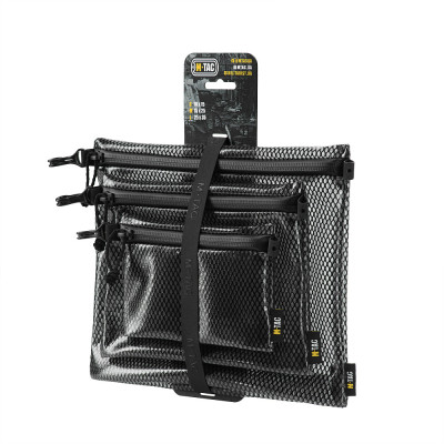 M-Tac Zip Pocket Organizer Set Elite – organizer set, Black
