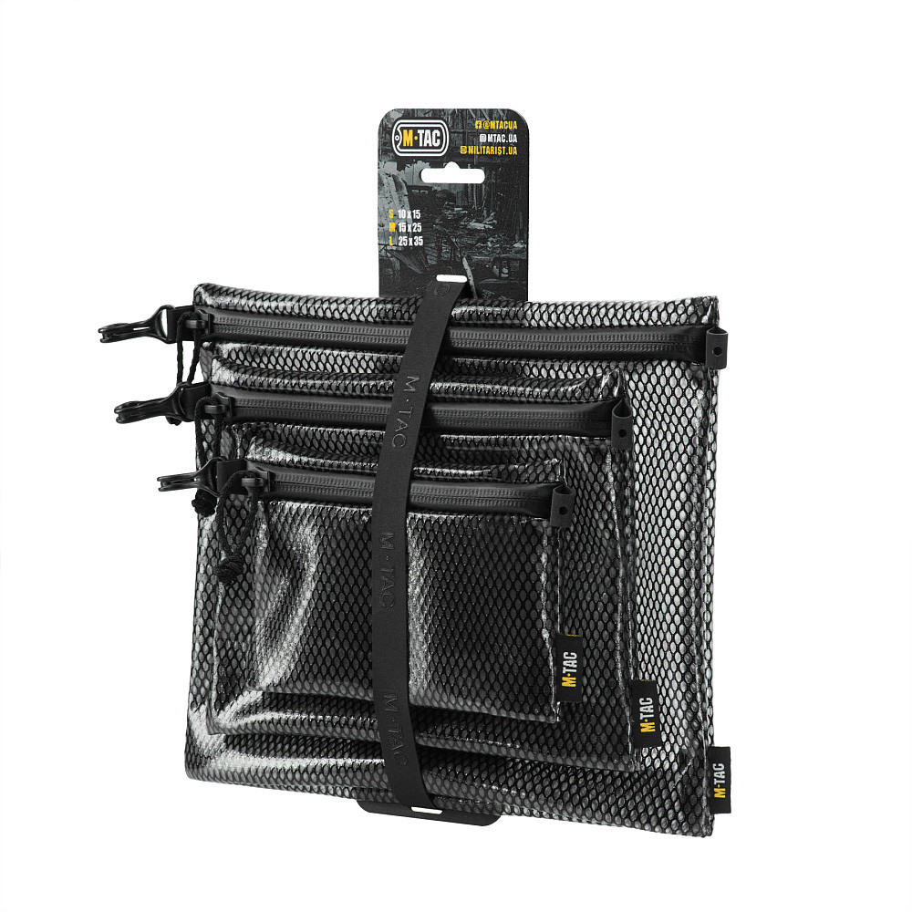 M-Tac Zip Pocket Organizer Set Elite – organizer set, Black