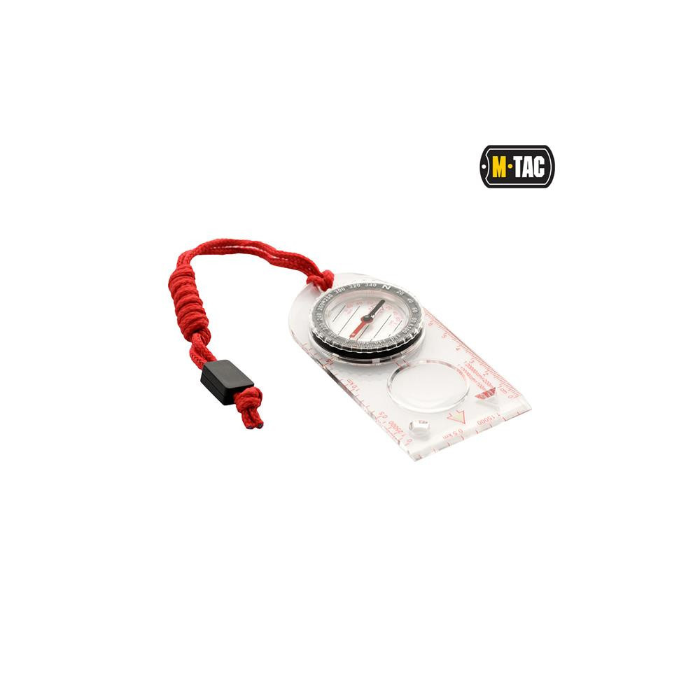 M-Tac Baseplate Map Compass with Ruler & Magnifier