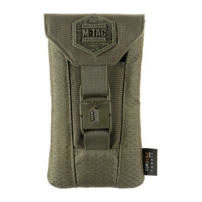 M-Tac Elite Large Hex Phone Pouch, Cordura, Ranger Green