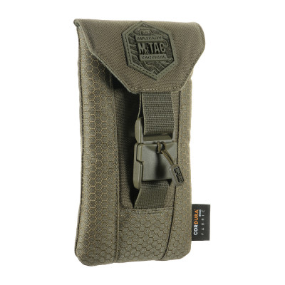M-Tac Elite Large Hex Phone Pouch, Cordura, Ranger Green