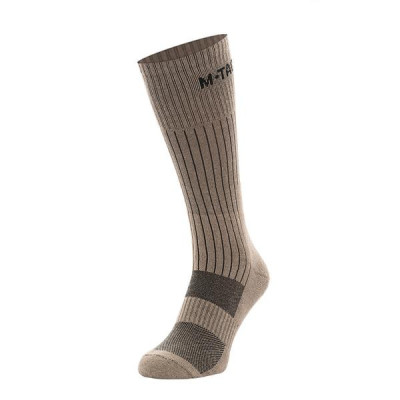 M-Tac Tall Socks with Cushioned Impact Zones, Tan