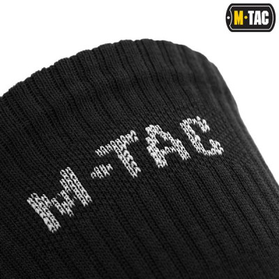 M-Tac Tall Socks with Cushioned Impact Zones, Black
