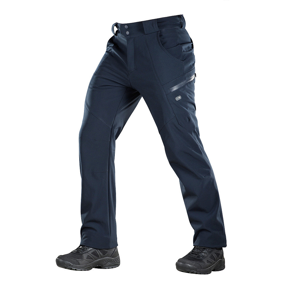 M-Tac Soft Shell Winter Pants with Wool Lining, Dark Navy Blue
