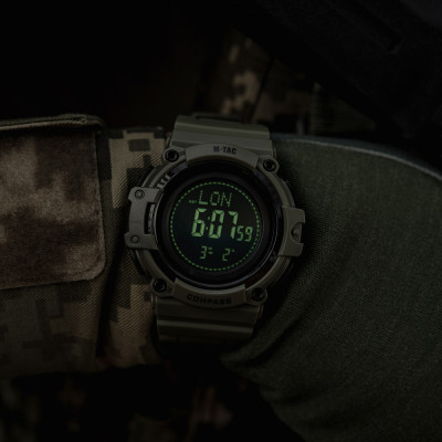 M-Tac Watch Tactical Compass 2233 – watch with a compass, Ranger Green