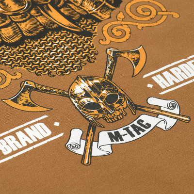 M-Tac Viking T-Shirt "Til Valhall", Cotton 93%, Coyote