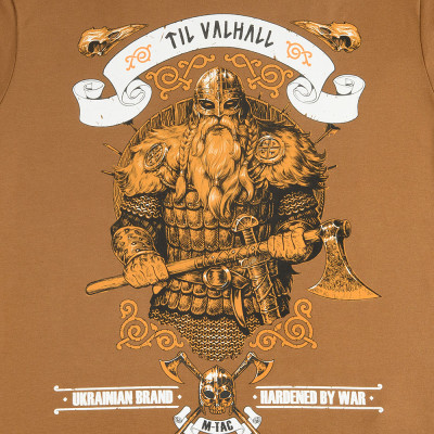 M-Tac Viking T-Shirt "Til Valhall", Cotton 93%, Coyote