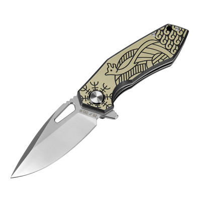 M-Tac Folding Knife Type 12 Scandinavian – folding knife, Black/Sand