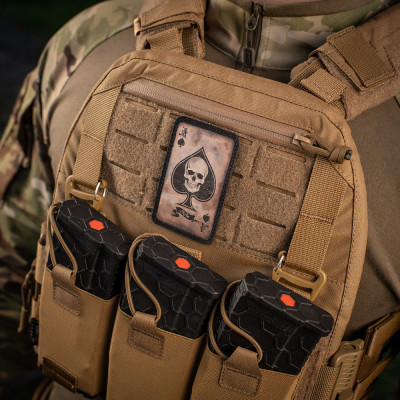 M-Tac Ace of Spades Morale Patch Cordura 500D, Coyote