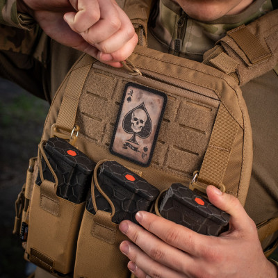 M-Tac Ace of Spades Morale Patch Cordura 500D, Coyote
