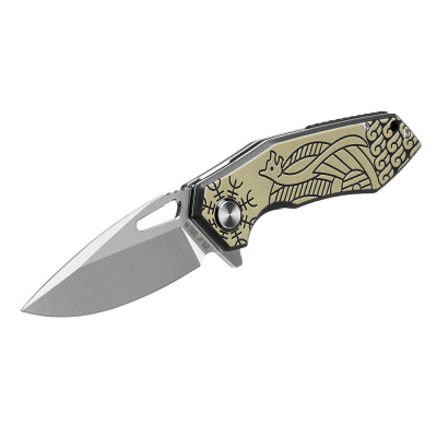 M-Tac Folding Knife Type 12 Scandinavian – folding knife, Black/Sand