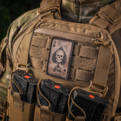 M-Tac Ace of Spades Morale Patch Cordura 500D, Coyote