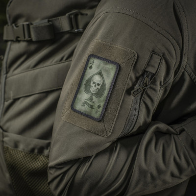 M-Tac Ace of Spades Morale Patch Cordura 500D, Ranger Green