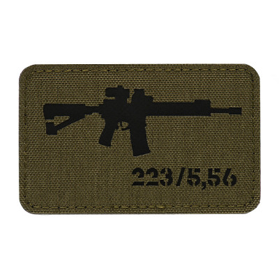 M-Tac AR-15 Laser Cut Morale Patch Cordura 500D, Ranger Green