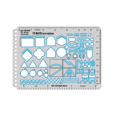 Ecopybook Tactical TZ NATO Ruler – Matte, 14.5 × 10.5 cm