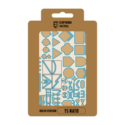Ecopybook Tactical TZ NATO Ruler – Matte, 14.5 × 10.5 cm