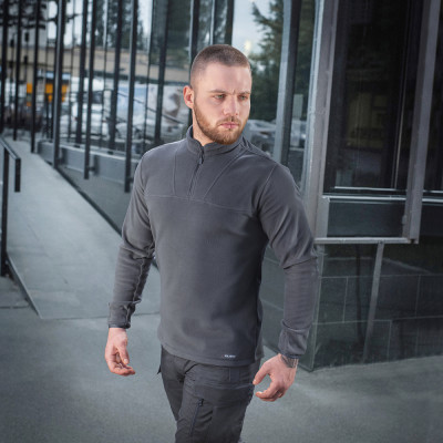 M-Tac Delta Polartec Micro Fleece Pullover 100% Polyester, Dark Grey