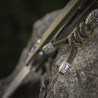 M-Tac Knife Lanyard Zeus Stainless Steel – knife lanyard, Olive