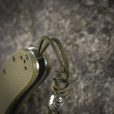 M-Tac Knife Lanyard Zeus Stainless Steel – knife lanyard, Olive