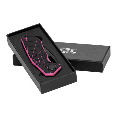 M-Tac Folding Knife Type 12 Spider Web – folding knife, Black/Pink