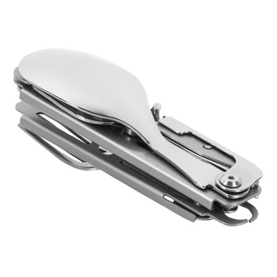 M-Tac Stainless Steel Spork with Carabiner — 4/9