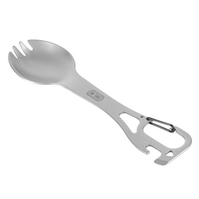 M-Tac Stainless Steel Spork 14.8 cm with Carabiner