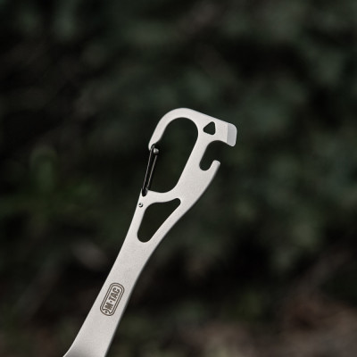 M-Tac Stainless Steel Spork 14.8 cm with Carabiner — 8/10