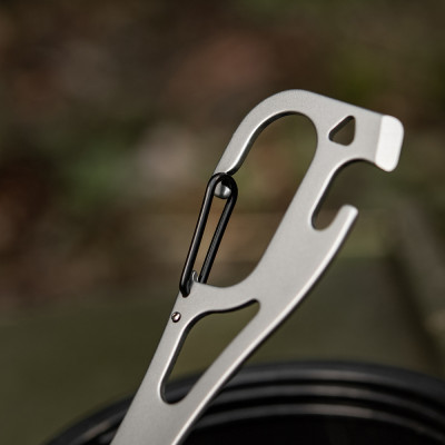 M-Tac Stainless Steel Spork 14.8 cm with Carabiner — 9/10