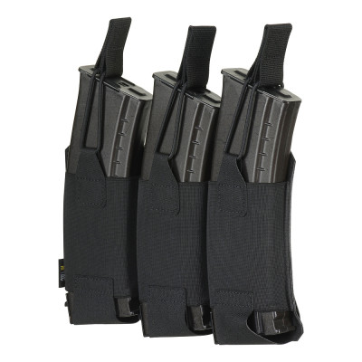 M-Tac Pouch Elastic Triple Magazine Elite Laser Cut – magazine pouch, Black